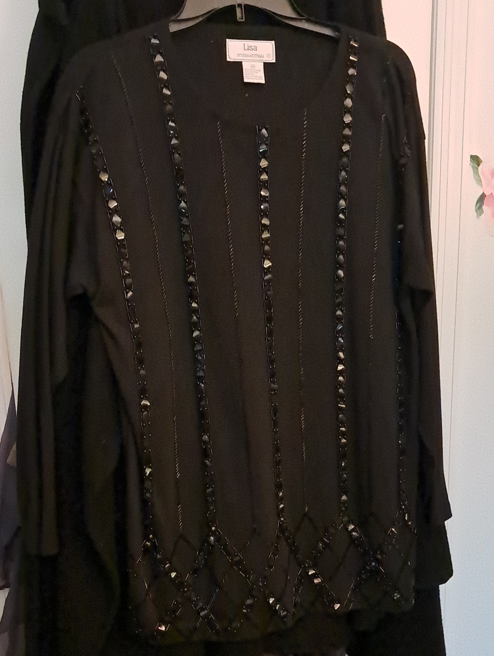 Holiday Wear (Chritmas Is around the corner) Black On Black Party Tunic.
